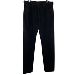 American Eagle Hi-Rise Girlfriend button fly black denim jeans size 14